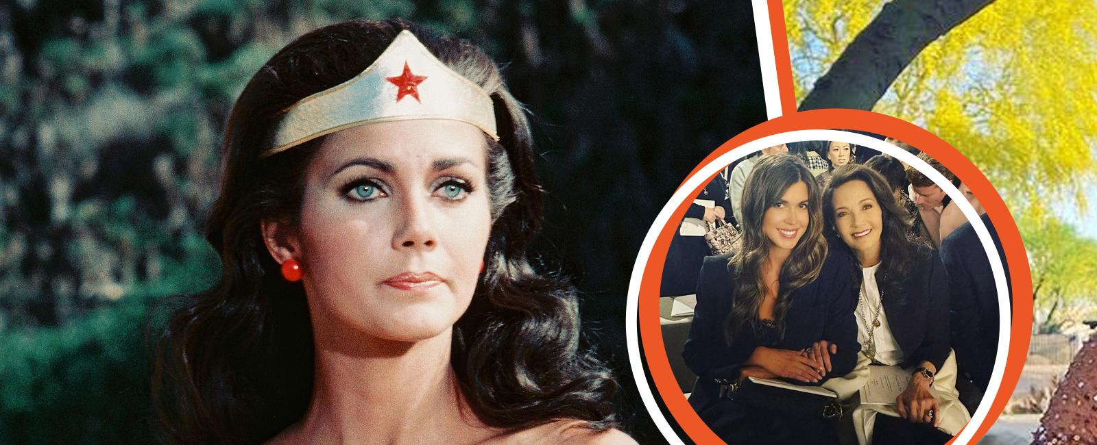 Lynda Carter es todavía una muñeca y no dudó en llevar minifalda a los 71 - Su hija heredó la belleza natural de mamá