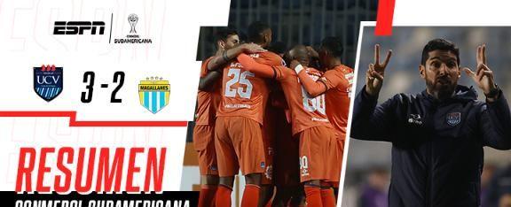 ¡Primer triunfo en la Sudamericana para César Vallejo! Ganó 3 a 2 ante Magallanes - ESPN Video