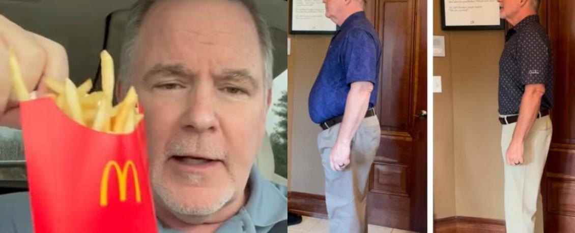 Hombre asegura haber perdido 27 kilos con dieta de sólo McDonald's: "Me siento fantástico"