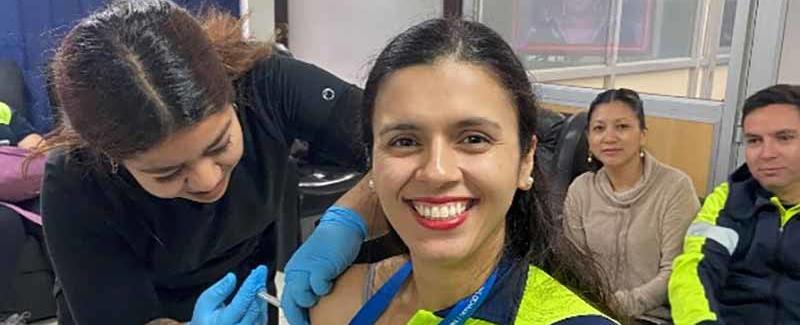 Funcionarios de SAMU O’Higgins se vacunaron contra COVID-19 e Influenza