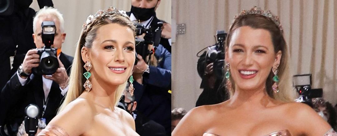 Blake Lively rompe las reglas del Palacio de Kensington para arreglar su vestido de la Met Gala