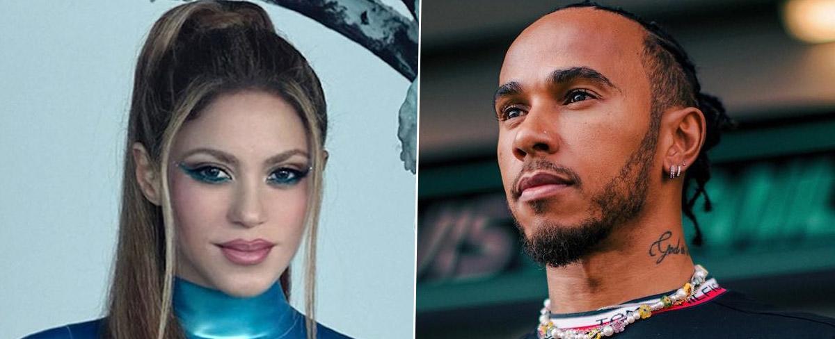 Shakira se hizo presente en el GP Gran Bretaña para apoyar a Hamilton