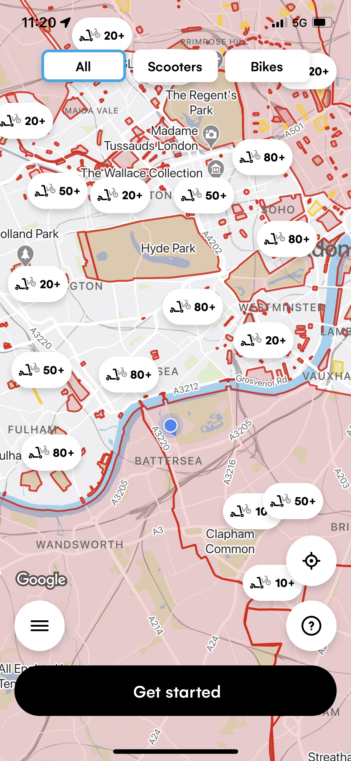 London Restrictive Micromobility provider