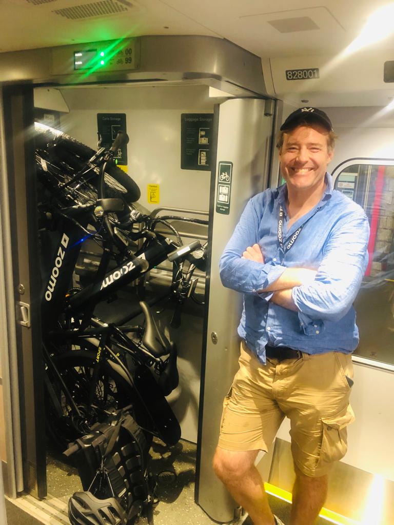 Storing an Ebike on train UK