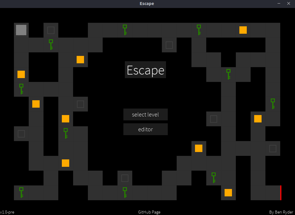 Escape - Main Menu