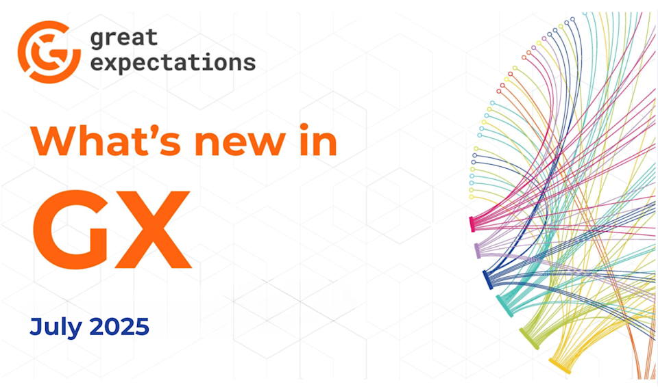 GX logo with text saying what's new in GX july 2025