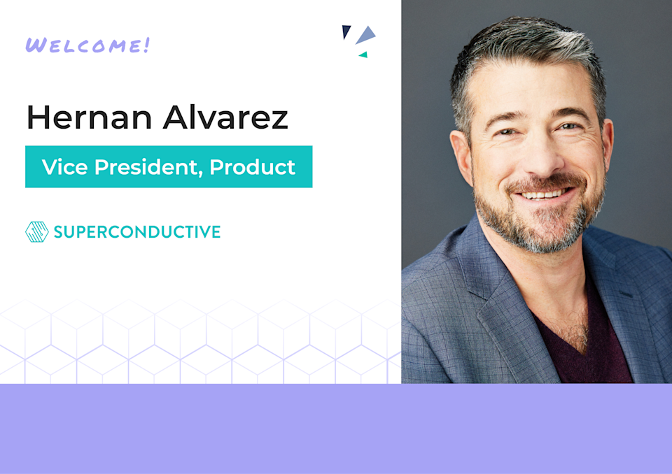 Cover card with welcome text for Hernan Alvarez and headshot
