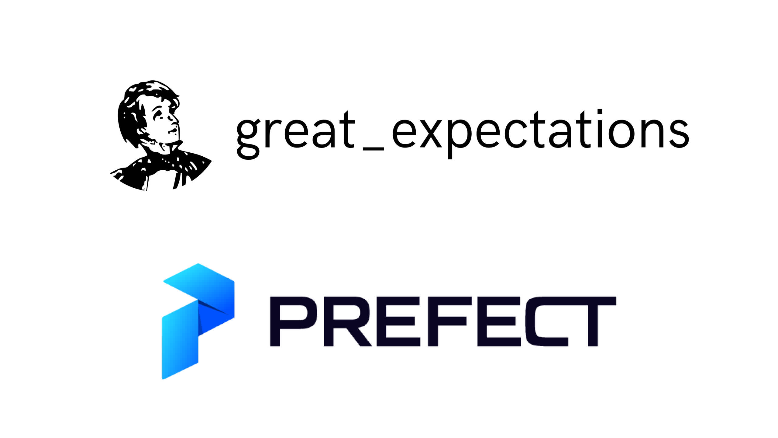Prefect and Great Expectations Integration Logos