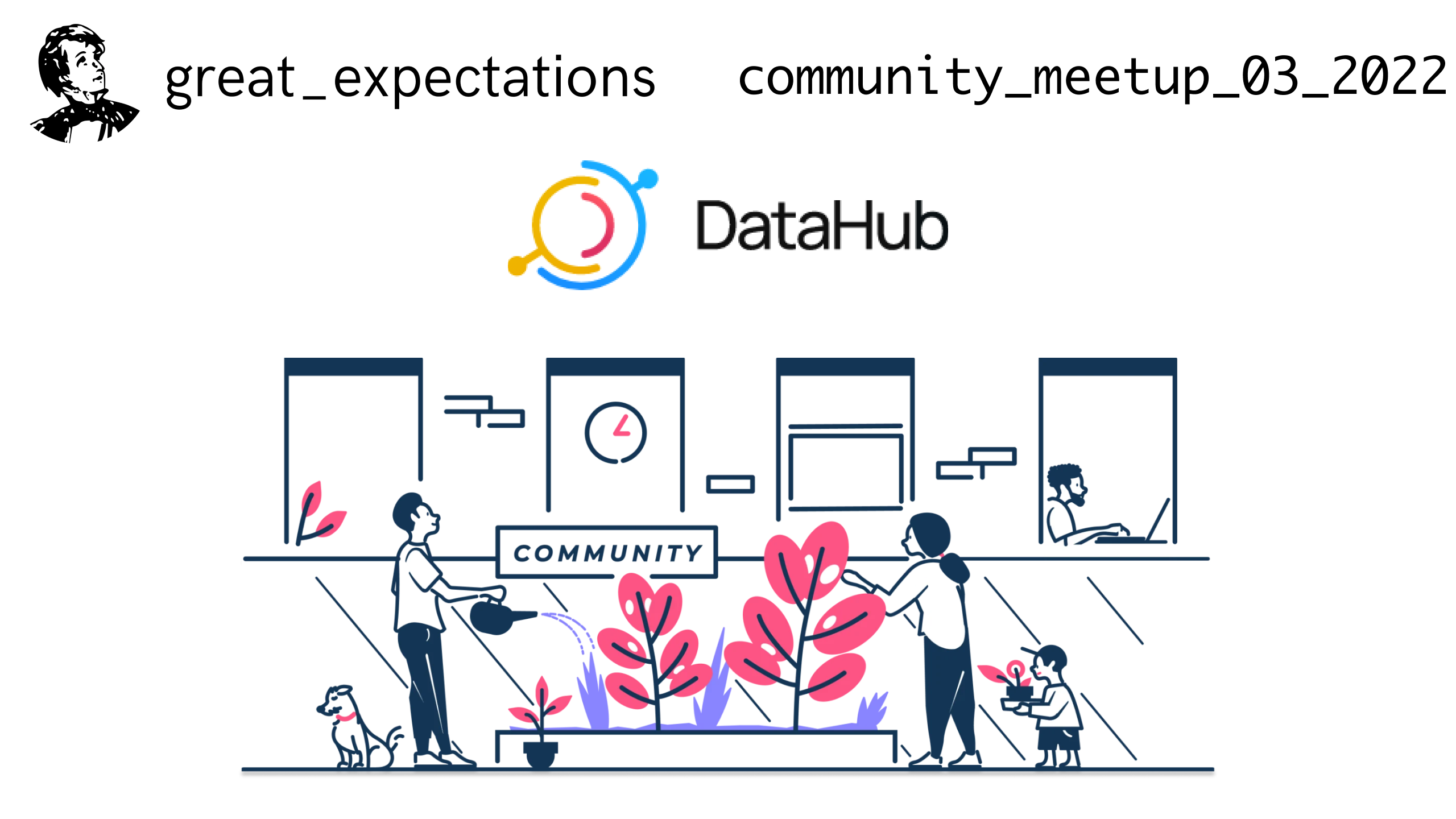 great expectation community event cover with DataHub