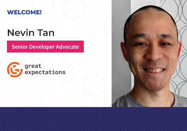 Welcome card with Nevin Tan's headshot, title, and the GX logo