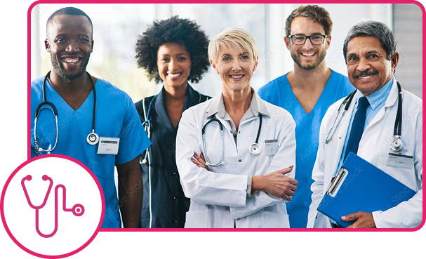 health care side by side