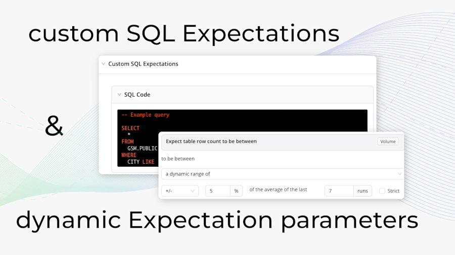 Expectations: now with custom SQL and dynamic parameters • Great ...