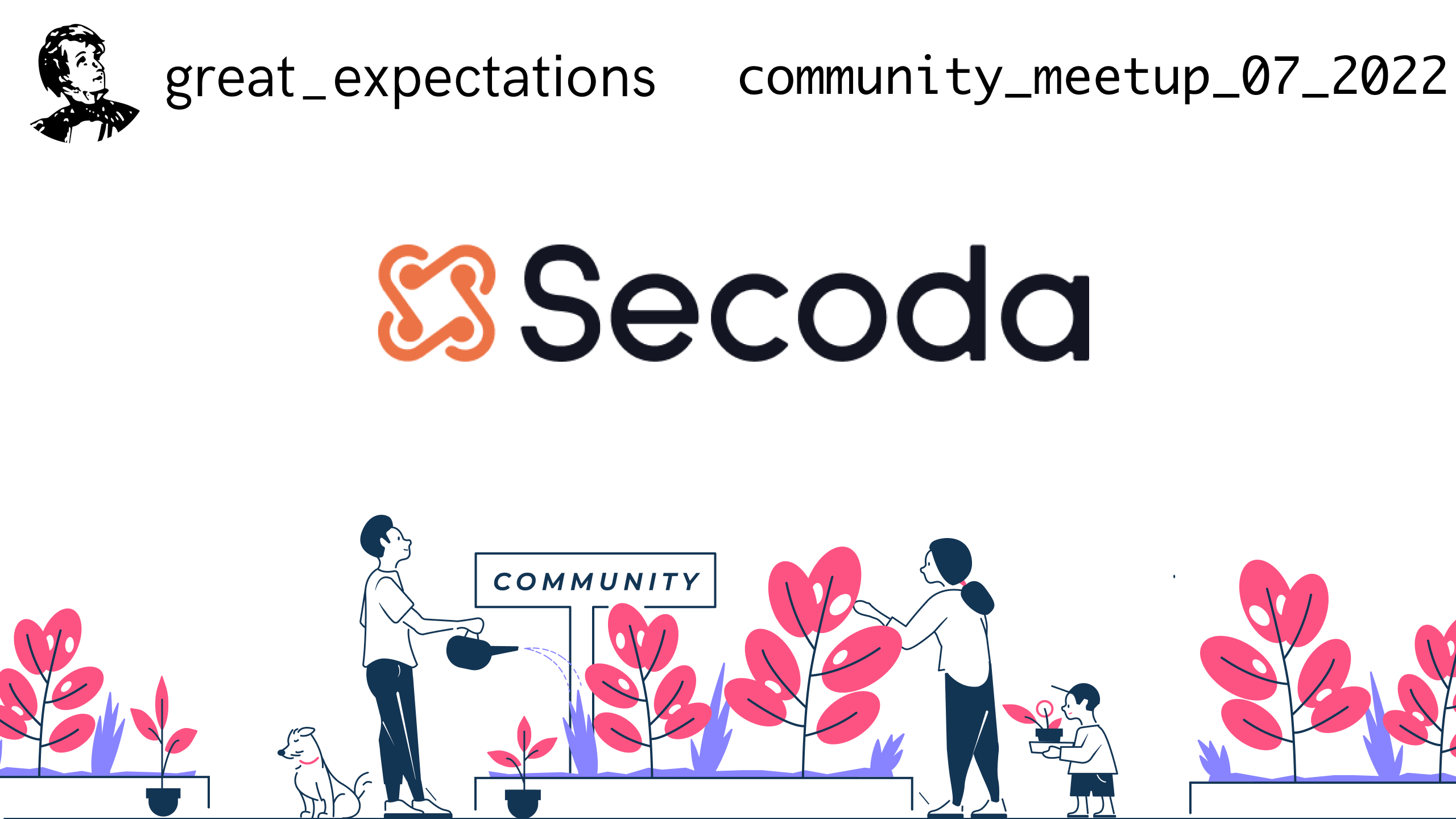 Great Exceptions July 2022 Community Round up cover image with Secoda