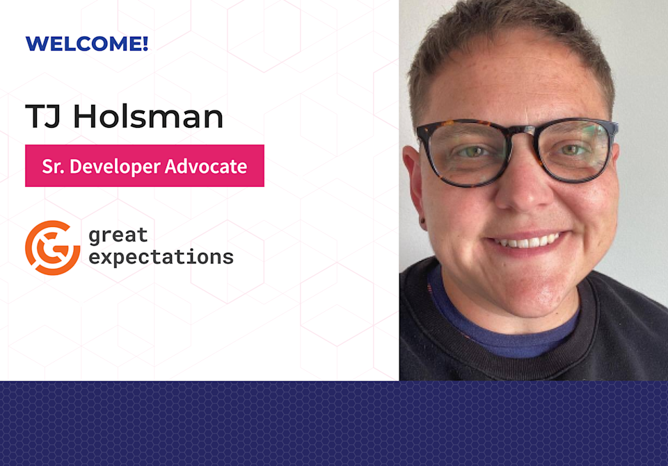 Welcome card with TJ Holsman's headshot, title, and the GX logo