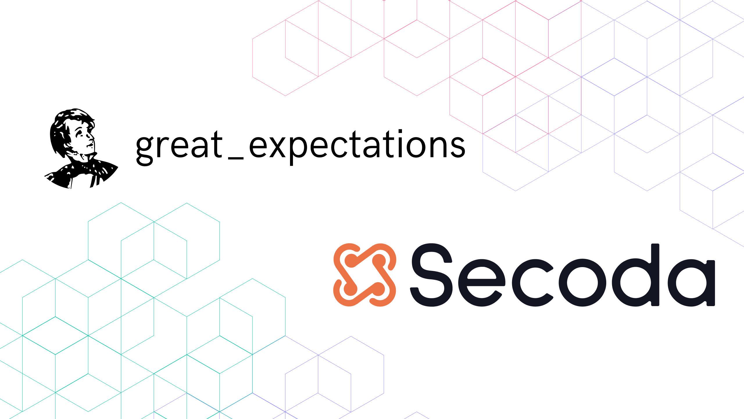 Great Expectations and Secoda logos together