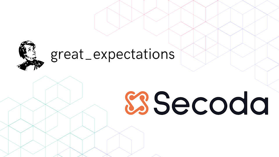 Great Expectations and Secoda logos together