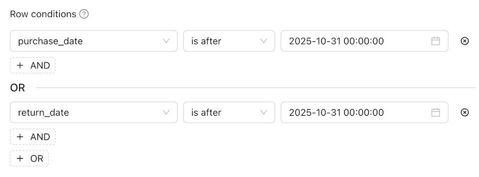 Multiple Row Conditions