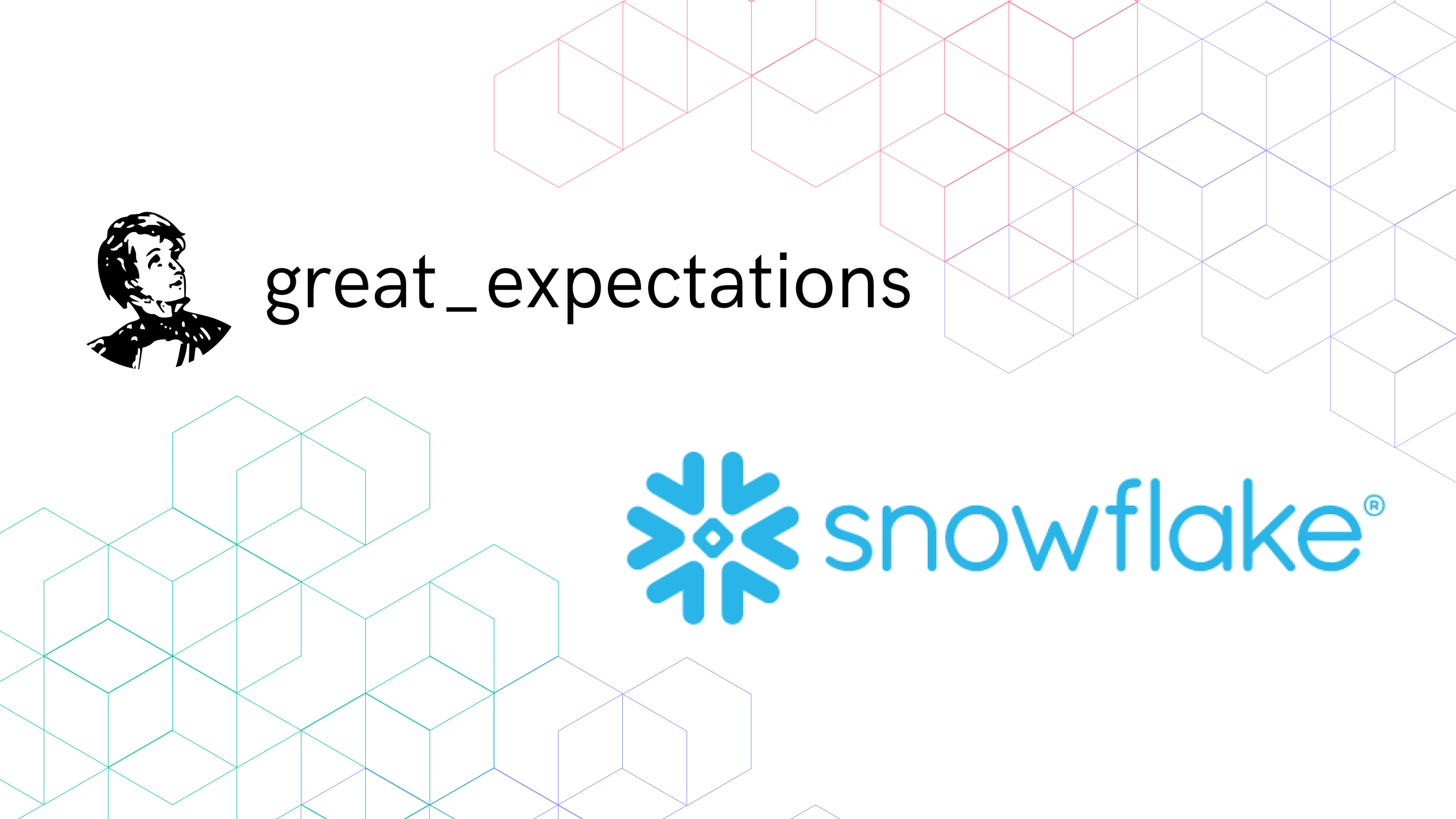Great Expectations and Snowflake logos