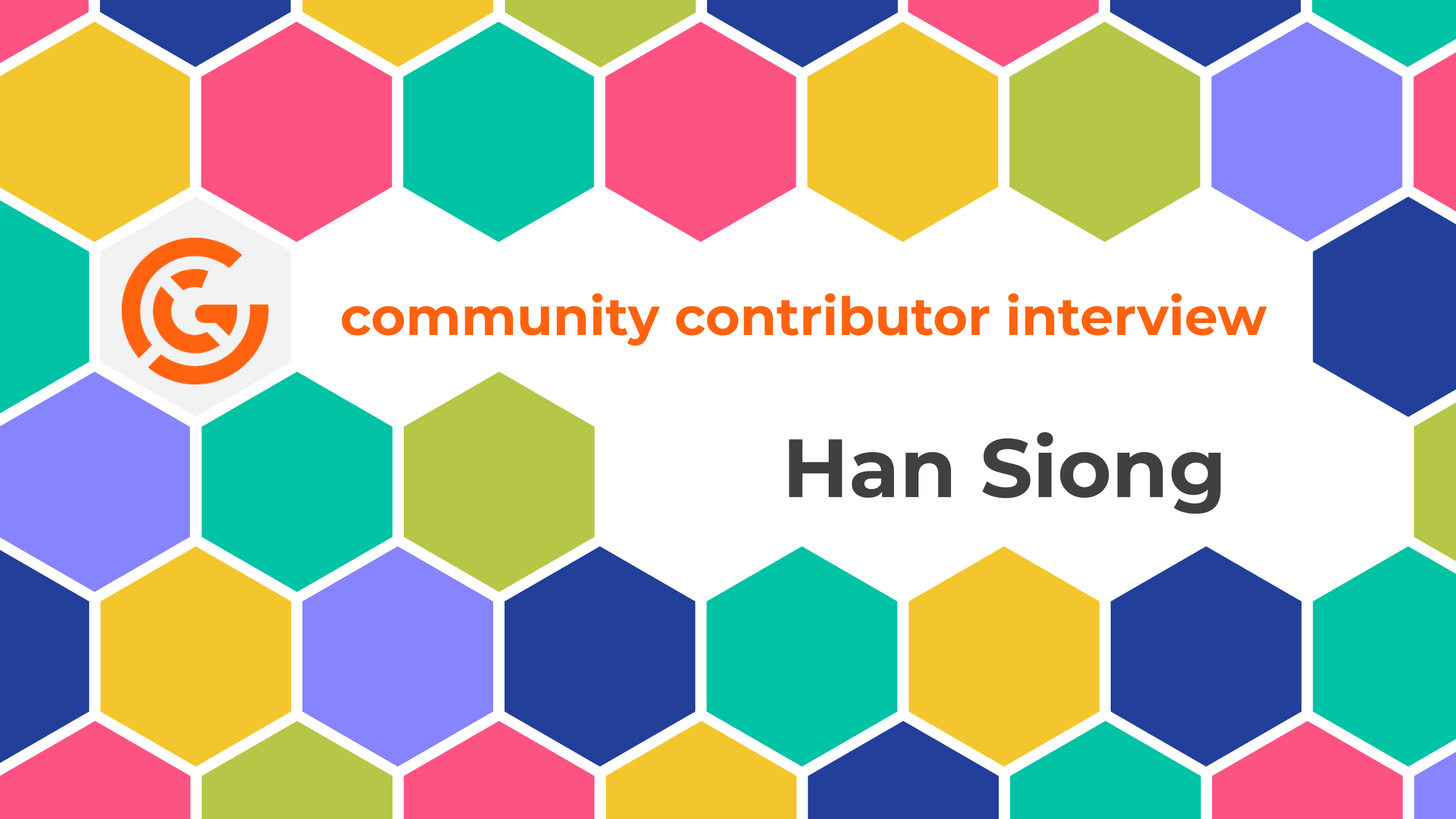 Community contributor interview cover card for Han Siong