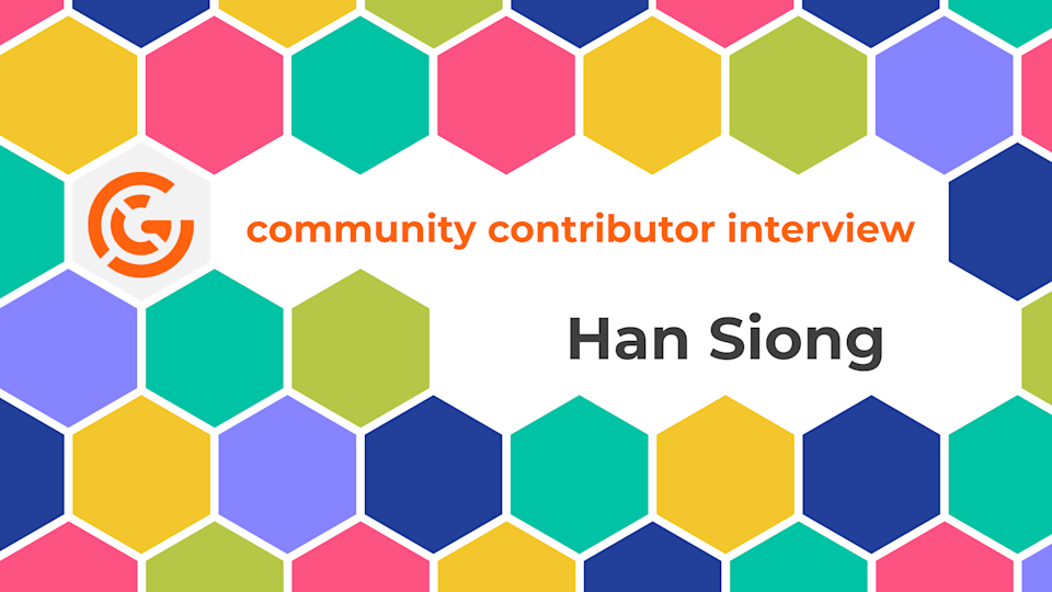 Community contributor interview cover card for Han Siong