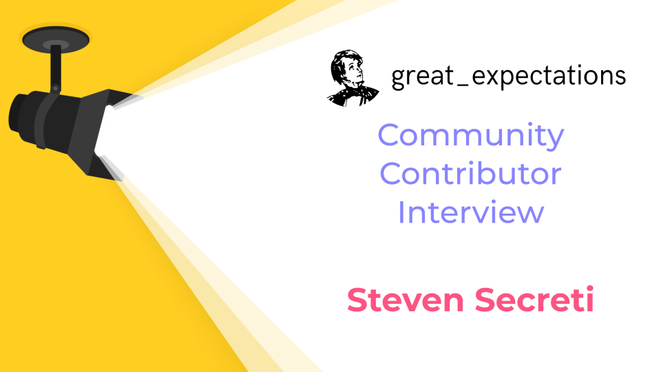 Community contributor interview cover card for Steven Secreti