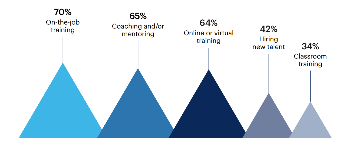 How do you address skills gaps within your sales organization?