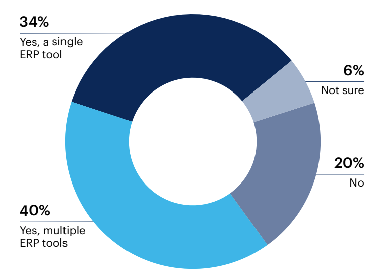 Do you use any enterprise resource planning (ERP) tools as part of your IT strategy?