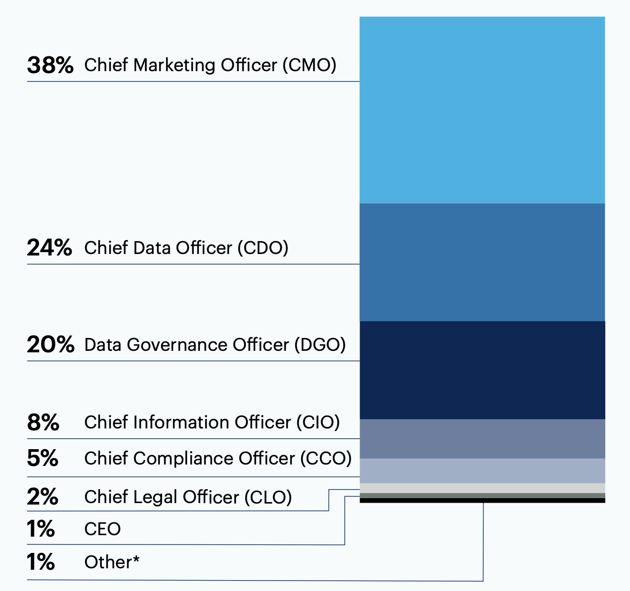 Who is primarily responsible for overseeing data governance of marketing data within your organization