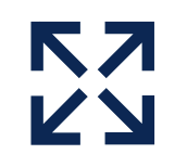 Expand arrow square icon