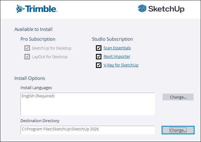 image sketchup windows installer modal