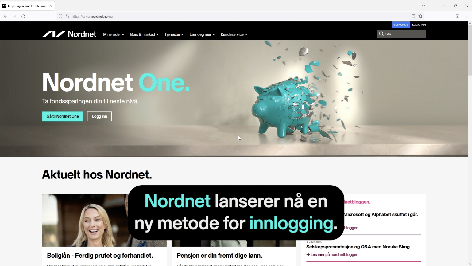 Sikker Innlogging På Nordnet | Nordnet