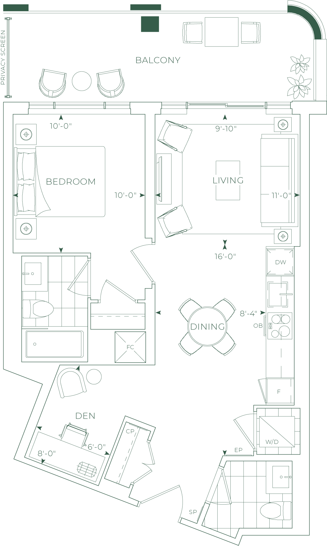 Edenbridge Suite 526 Floorplan