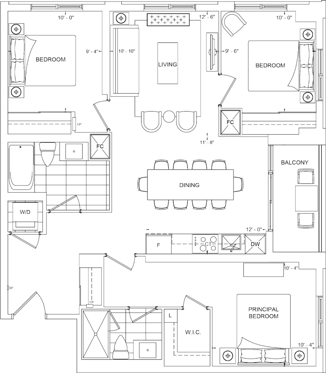 The Dupont Suite 704 Floorplan