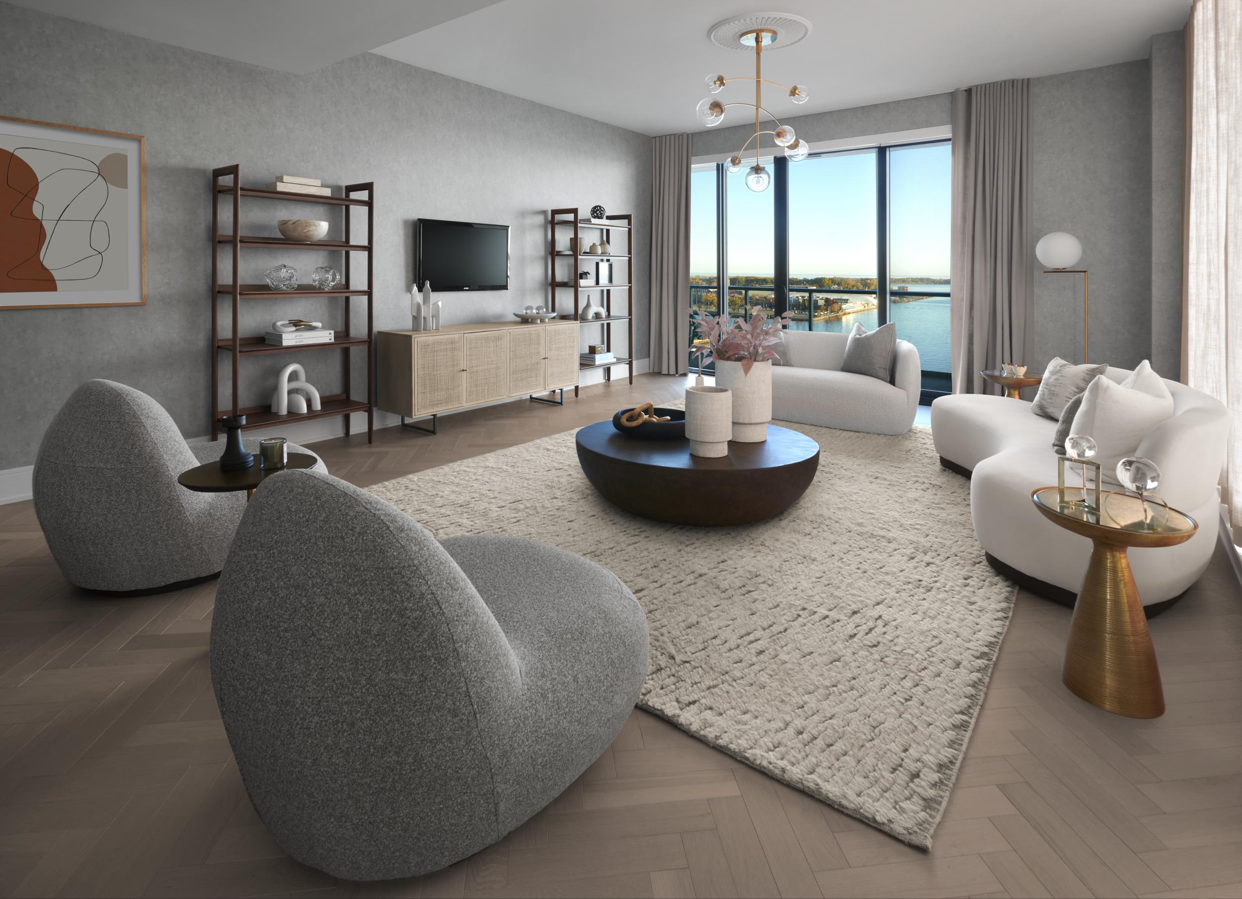 Aquabella Penthouse 12 Living Room