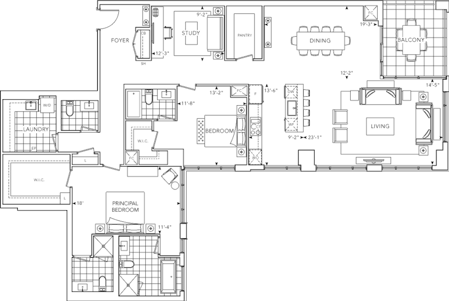 The Well Signature 2Y+S Floorplan