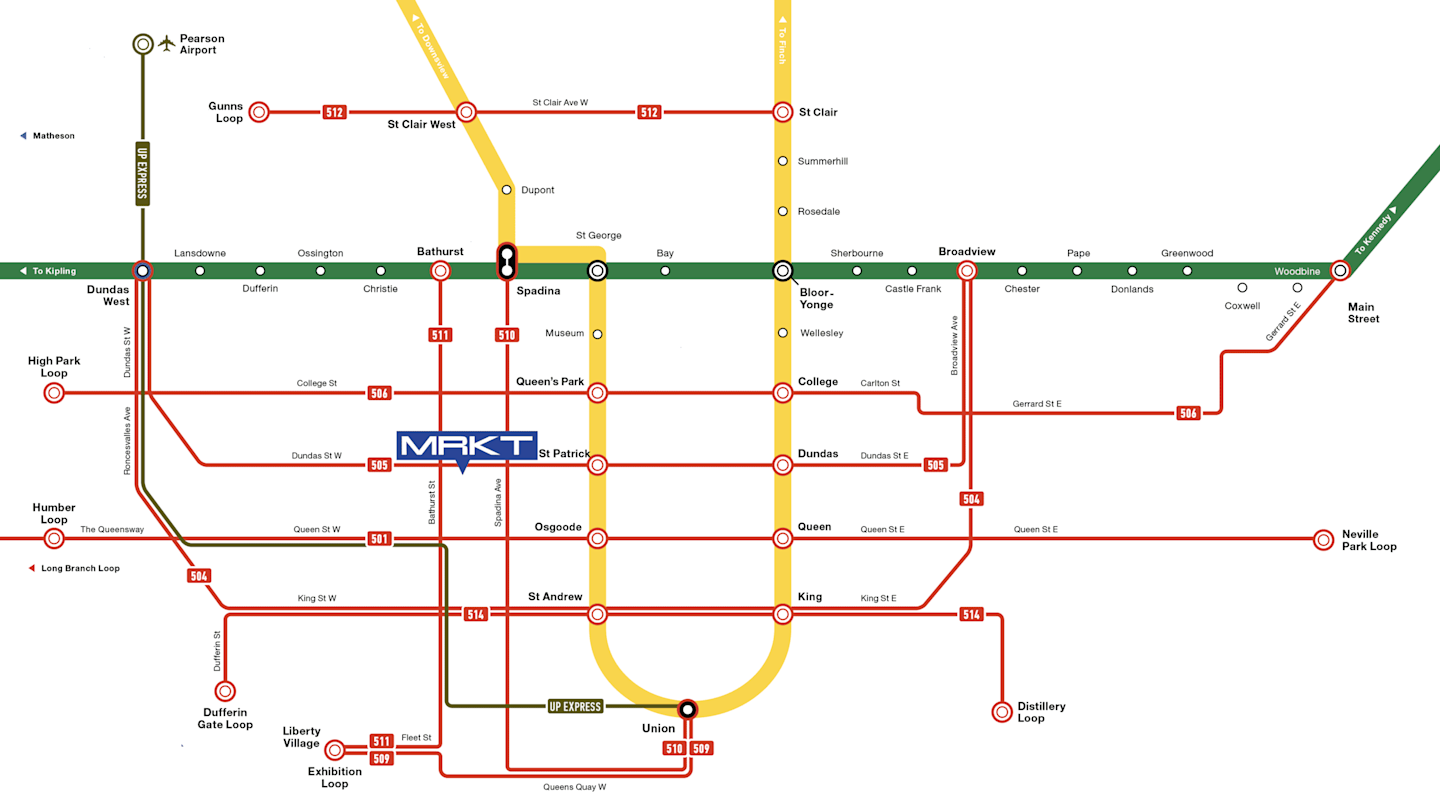 MRKT Alexandra Park Transit Map
