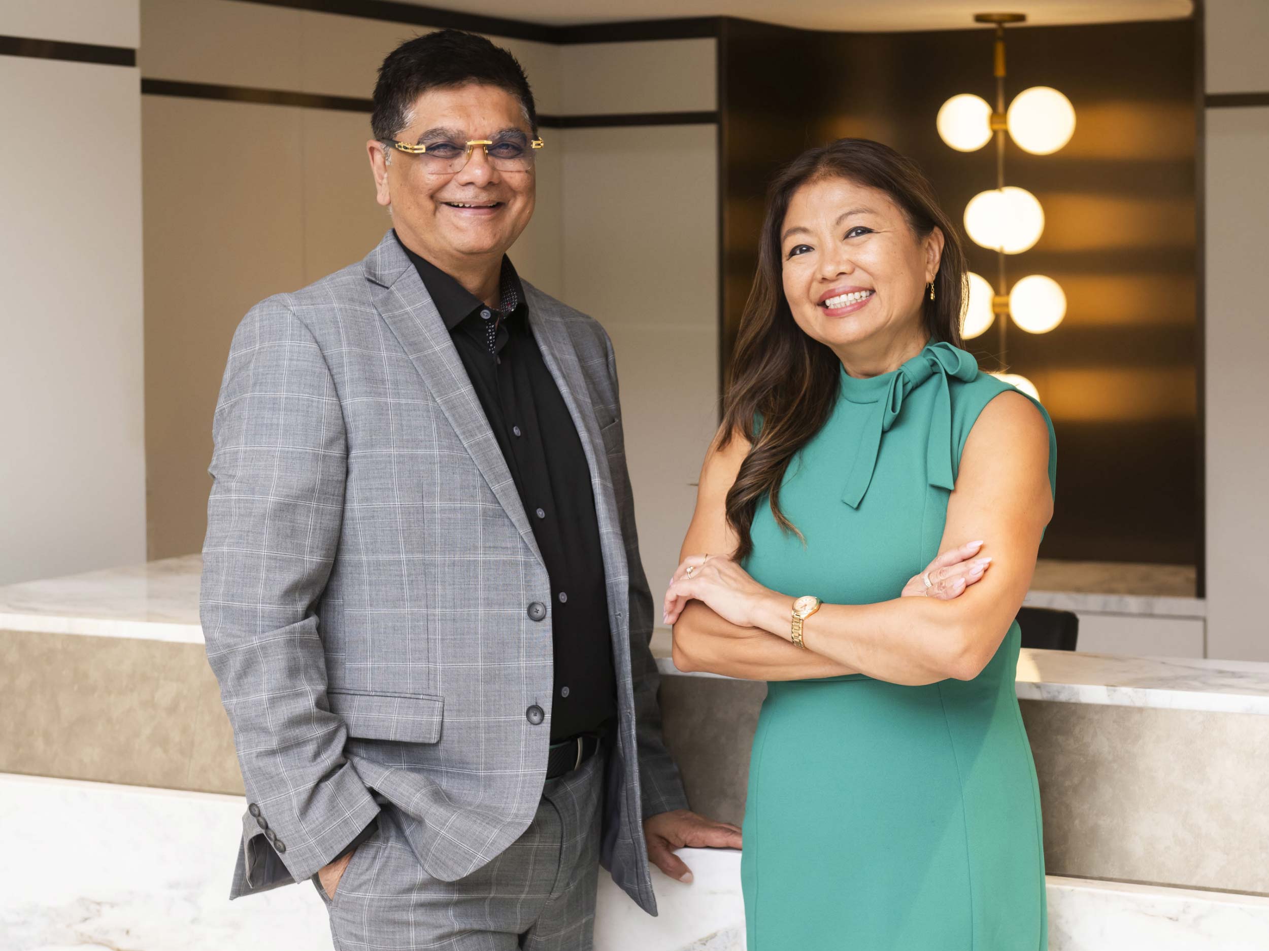 Rhaul Shah and Annette McDade, Brokers of Del Realty Inc.