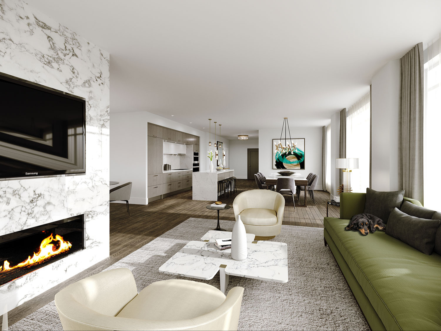 Edenbridge Suite 2X+D Living Room
