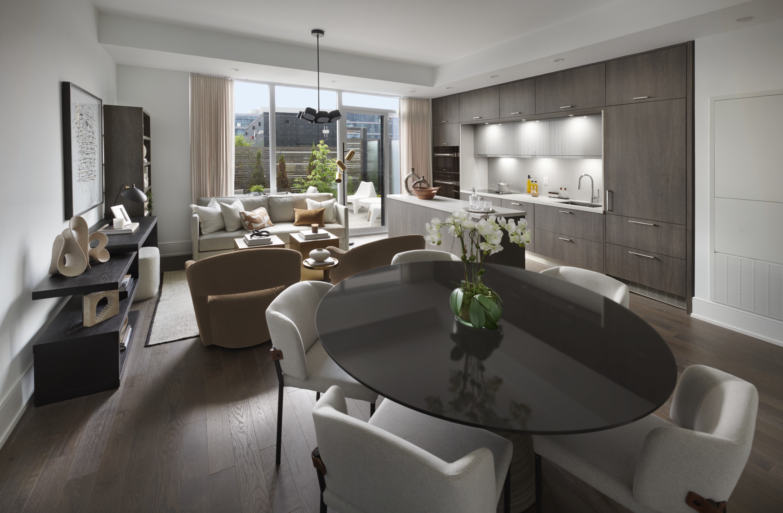 The Well Classic II Suite 501 Living and Dining Room