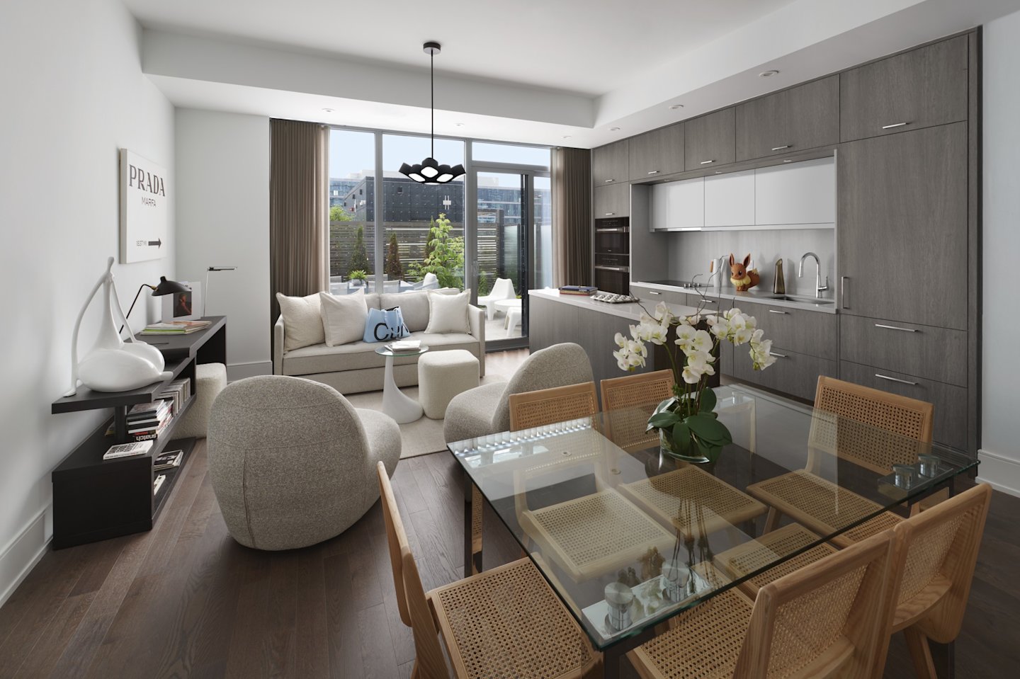 The Well Classic II Suite 501 Living and Dining Room