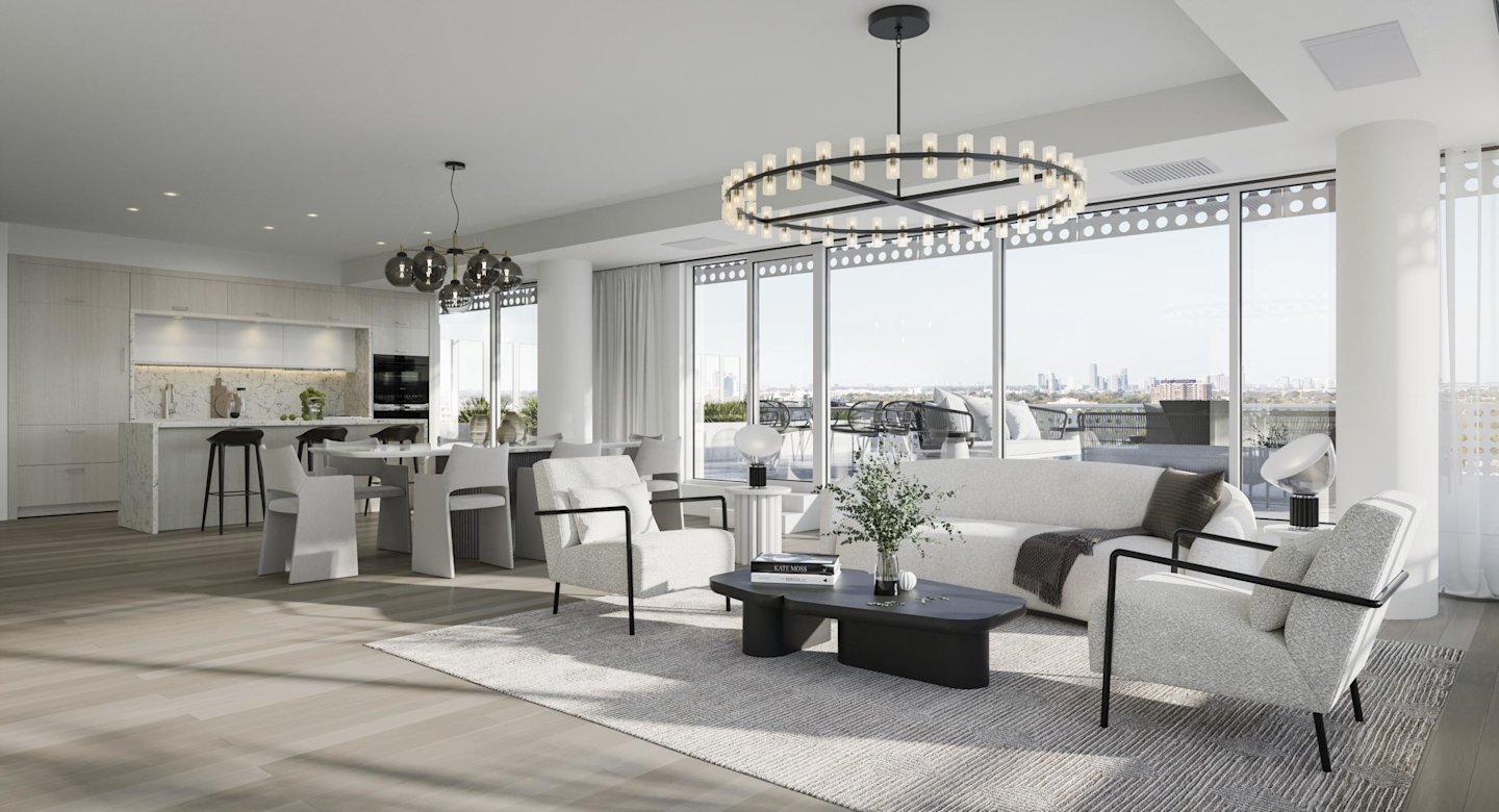 Harbourwalk T2A Kitchen and Living Room