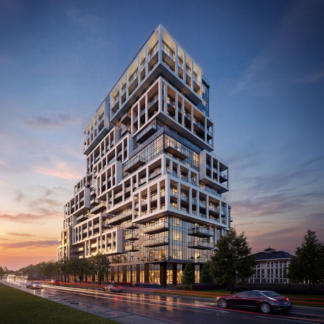 Exterior rendering of 6080 Yonge St Condos coming to North York