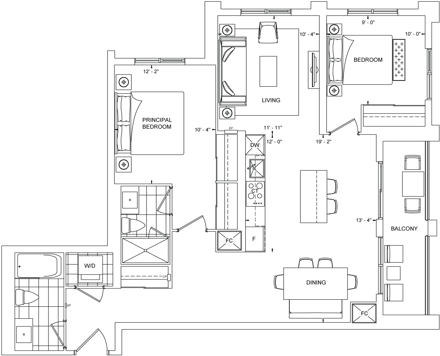 The Dupont Suite 328 Floorplan