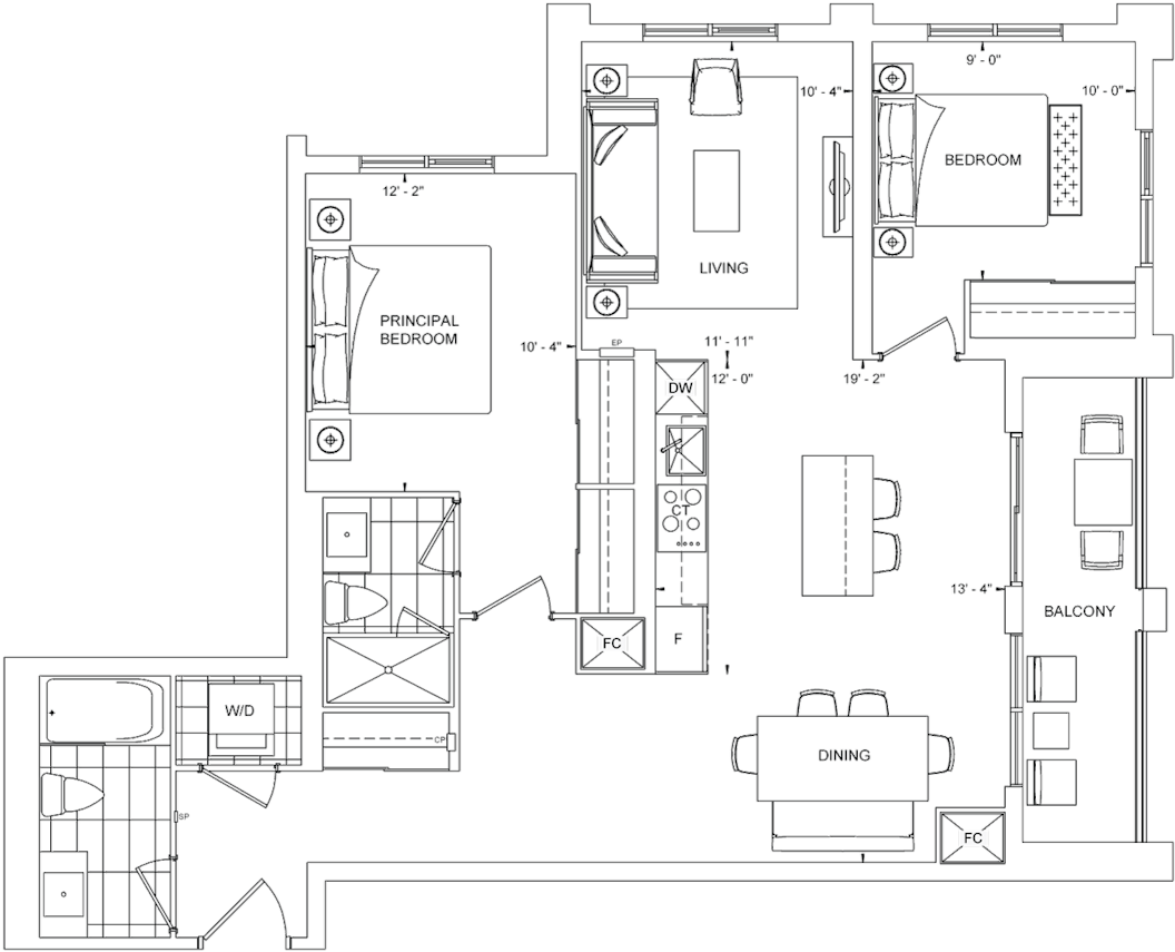 The Dupont Suite 328 Floorplan