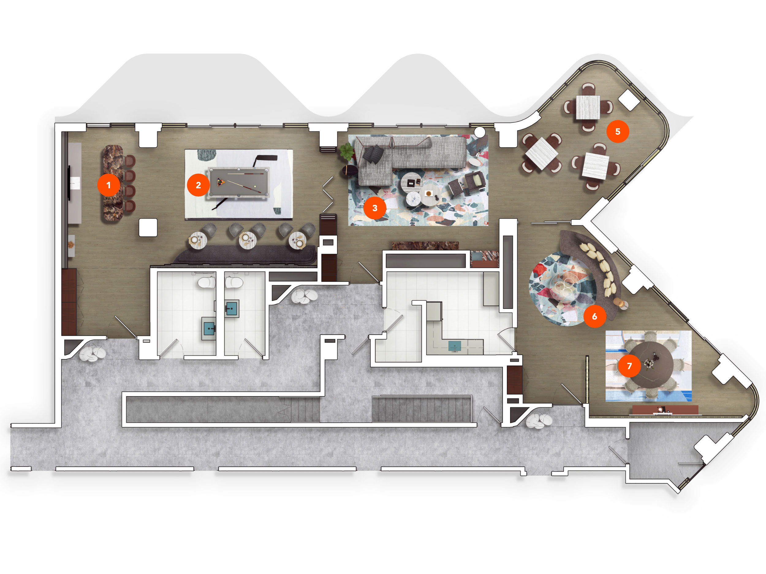6th Floor Amenity Plan