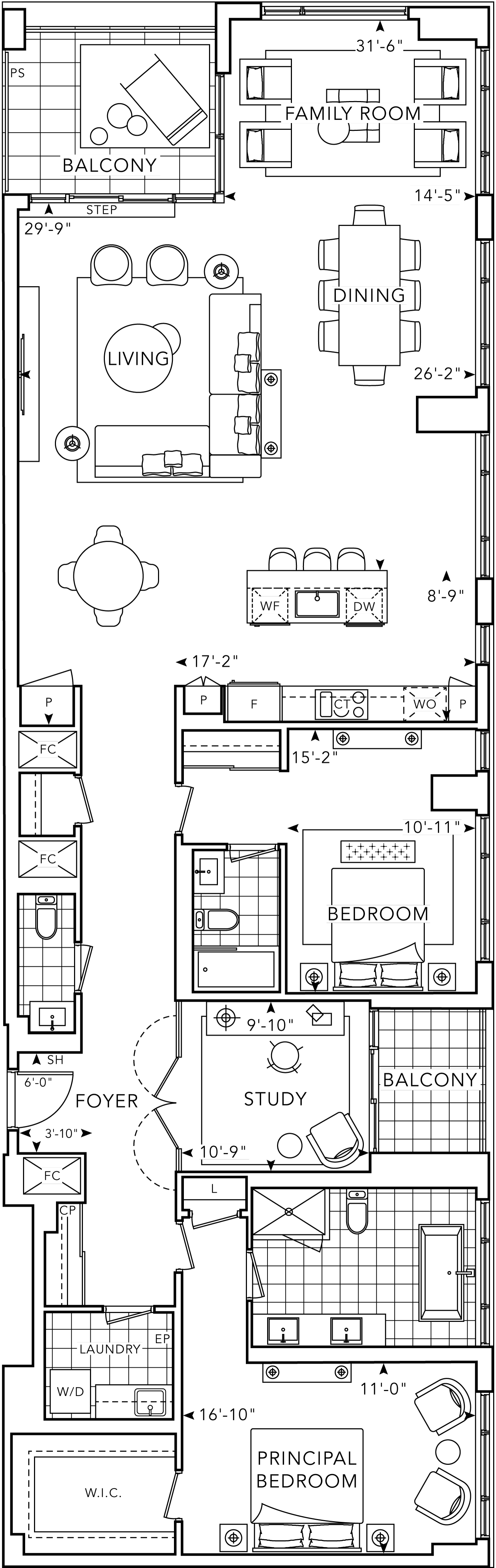 The Well Signature Suite 903 Floorplan