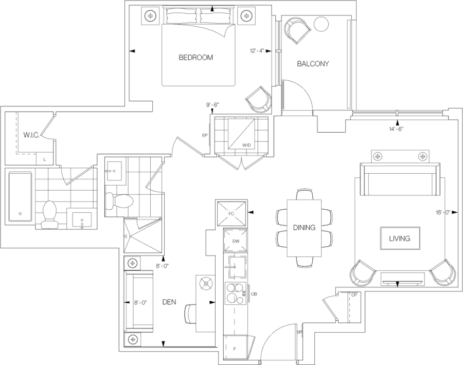 Westerly > Floorplans > 1FF+D