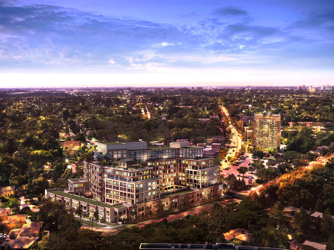 Edenbridge Aerial with Building Rendering