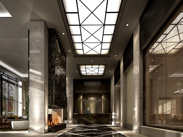 One Old Mill Lobby Rendering
