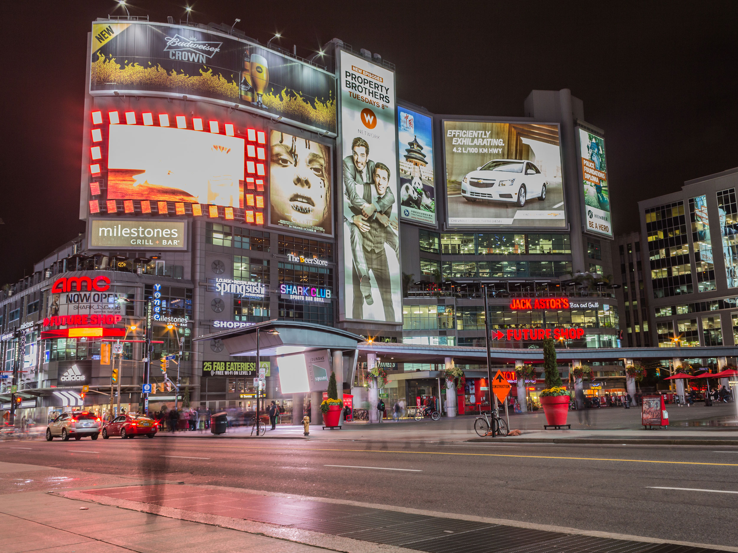 Dundas Square in Downtown Toronto